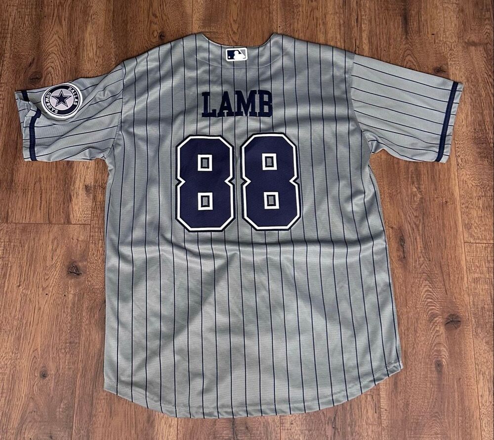 Dallas Cowboys Ceedee Lamb Baseball Style Button Front Jersey